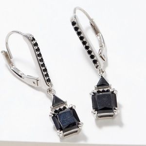 Diamonique "The Black Diamond"
Lever Backs, Sterling Silver